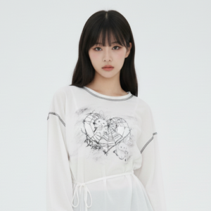 เสื้อแขนยาวผูกเอว รูดชายเสื้อ