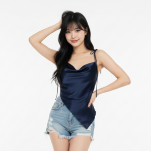 เสื้อซาติน สายผูก